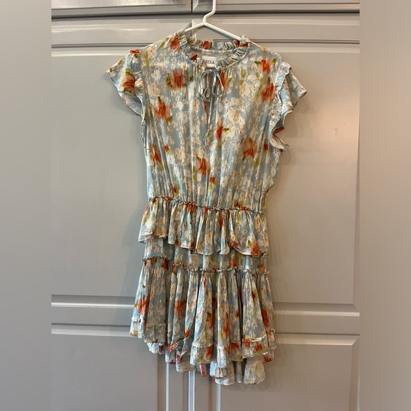 MISA Las Angeles Lillian Floral Mini Ruffle Dress - Picture 3 of 5